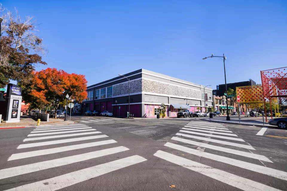 Crosswalk in San Jose, California.